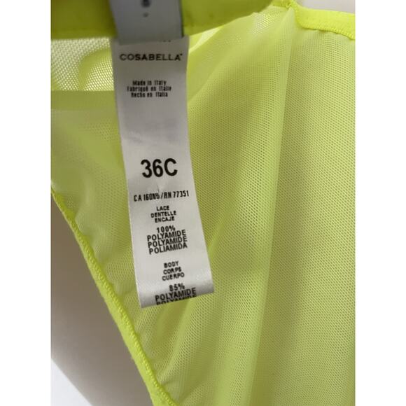 Cosabella Bra Bustier Floral Lace Semi Sheer Lingerie Italy - Picture 10 of 10